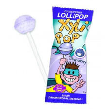 Леденец с ксилитом со вкусом голубики XyliPOP® (1 штука) Леденец с ксилитом со вкусом голубики XyliPOP® (1 штука)